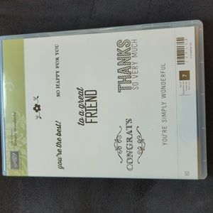 Simply wonderful clear mount stamp set